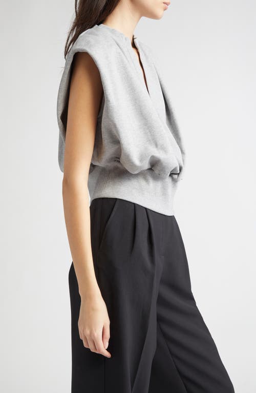3.1 Phillip Lim Sleeveless French Terry Sweatshirt In Gray
