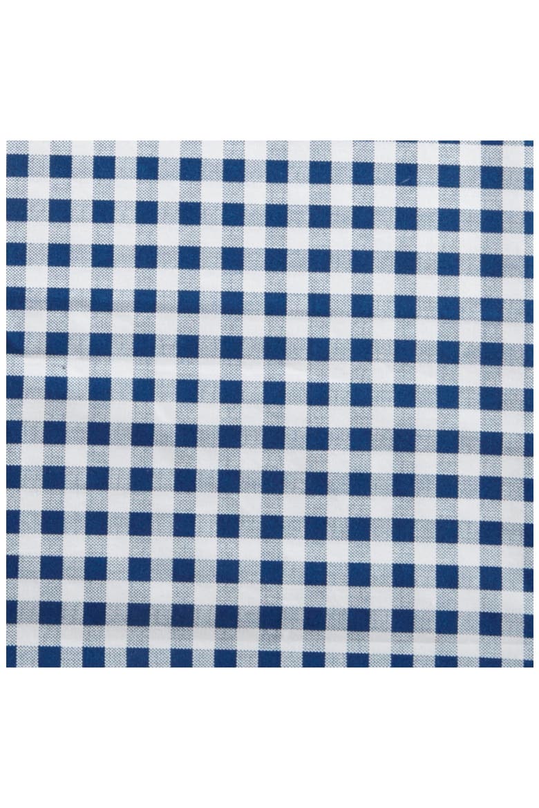 Gingham Plaid 200 Thread Count Cotton Percale Sheet Set, Alternate, color, NAVY