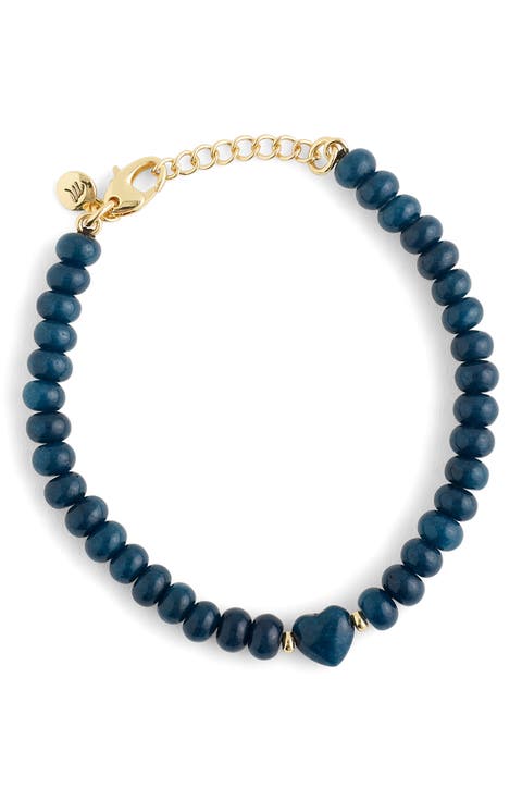 Puffy Heart Beaded Bracelet