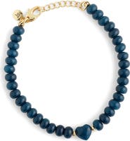 Madewell Puffy Heart Beaded Bracelet