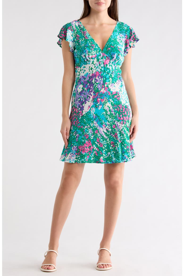 Gigi Babydoll Dress, Main, color, GARDENIA FLORAL