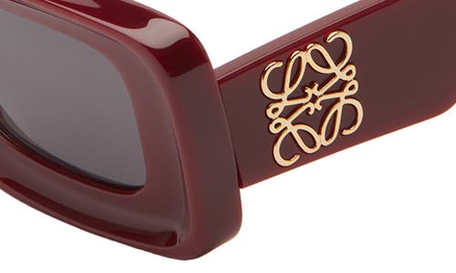 Loewe Chunky Anagram 46mm Rectangular Sunglasses In Multi