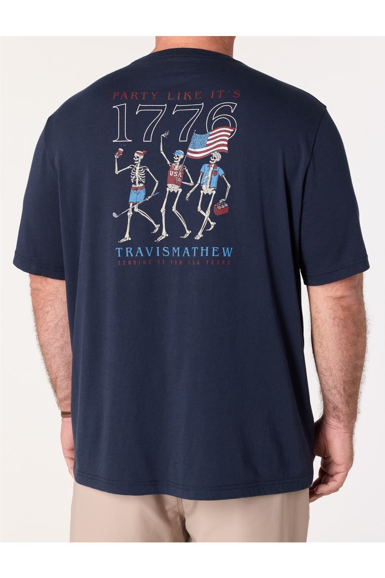 Big & Tall Summer Salute Graphic Tee, Main, color, TOTAL ECLIPSE