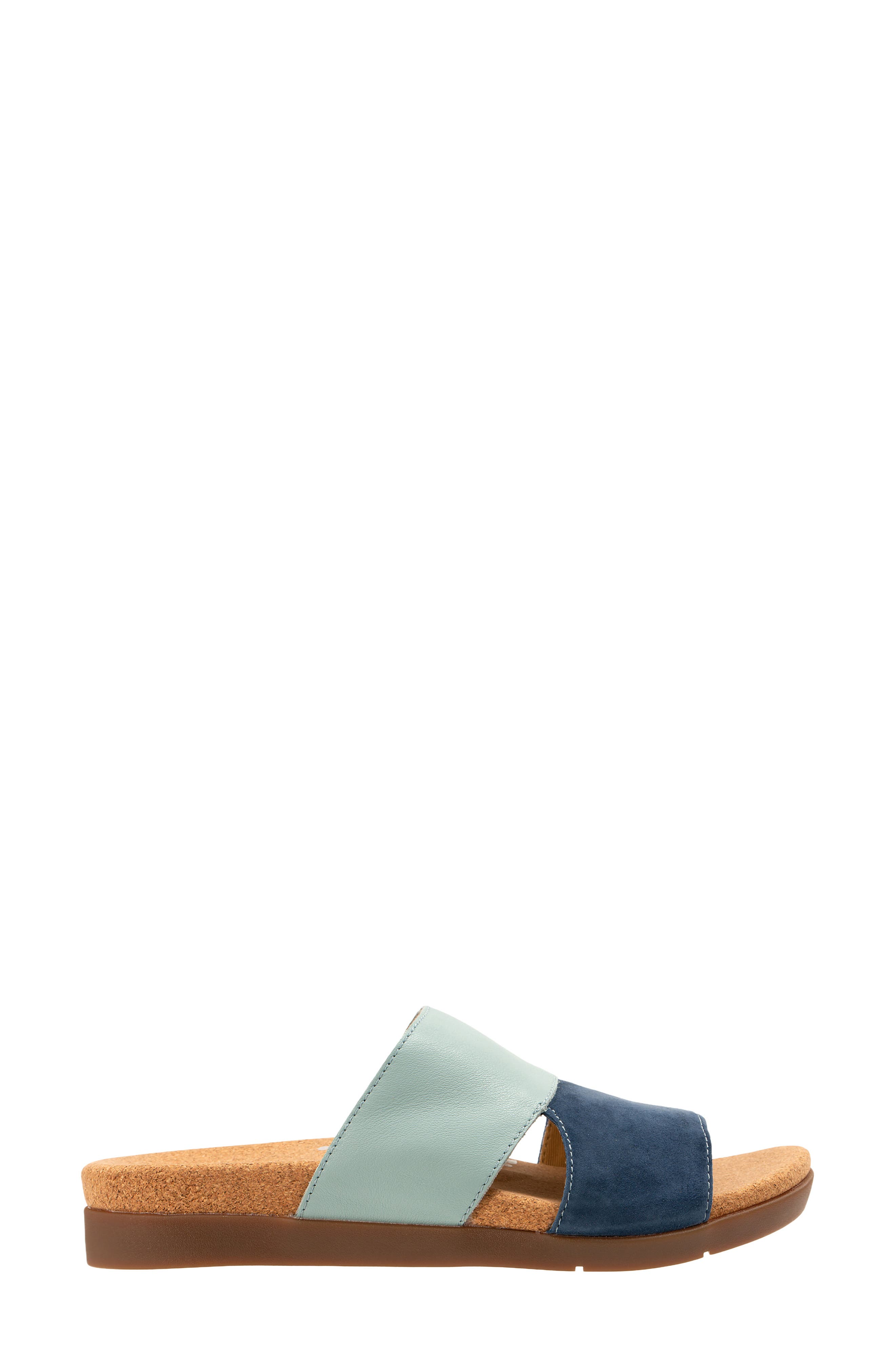 Basque Slide Sandal, Alternate, color, BLUE