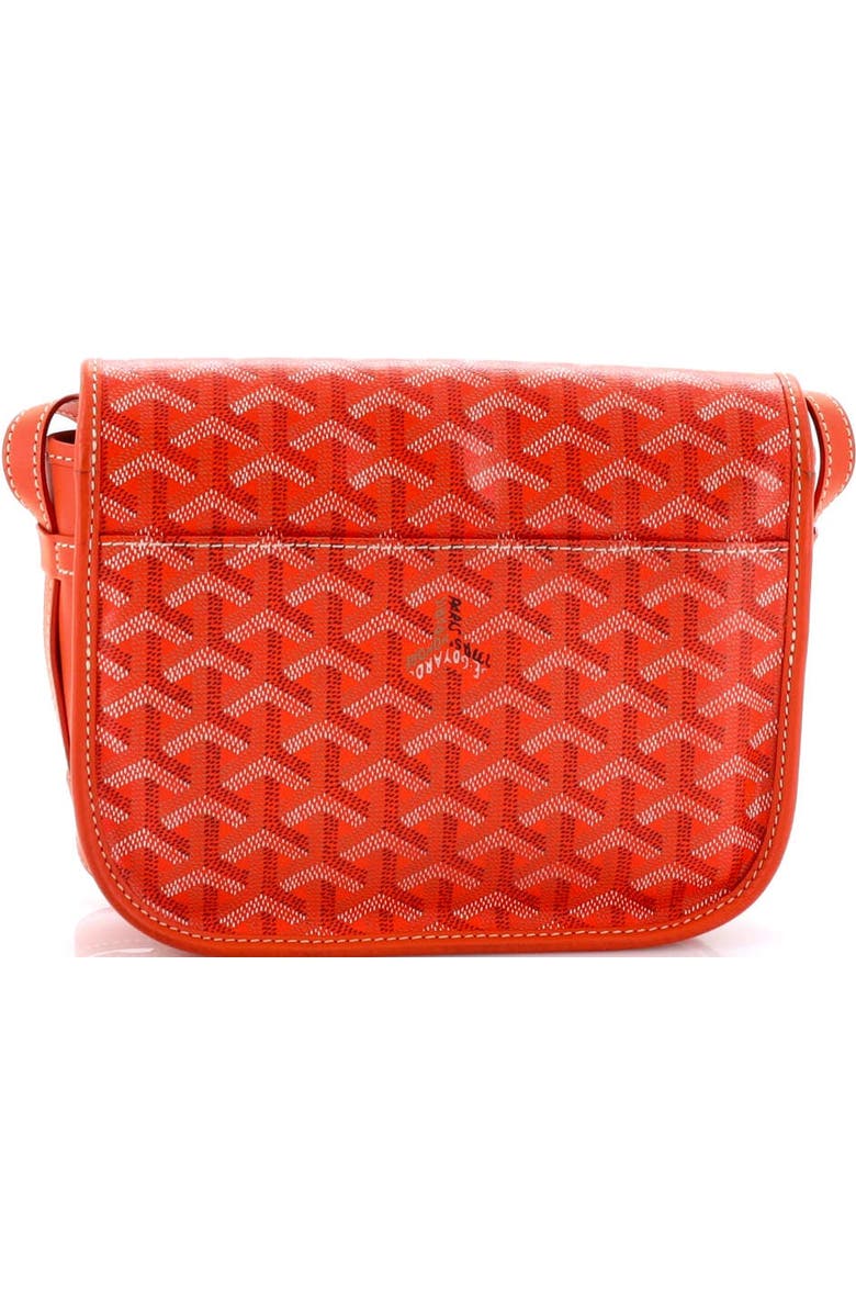 Pre-Owned Goyard Belvedere Messenger Bag Coated Canvas with Leather PM, Alternate, color, Orange