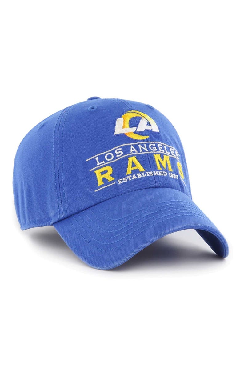 '47 Men's '47  Royal Los Angeles Rams Vernon Clean Up Adjustable Hat, Alternate, color, 