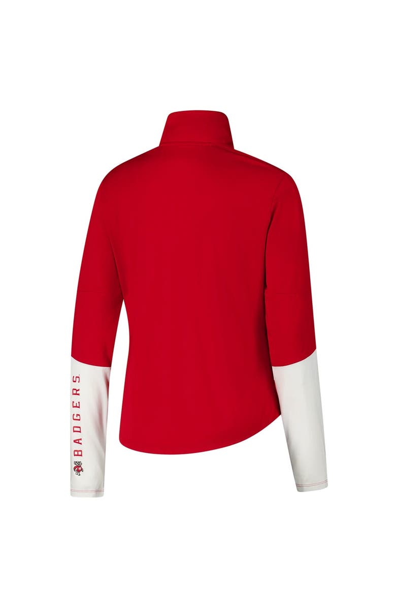 Under Armour Women's Under Armour Red Wisconsin Badgers Gameday Knockout Sleeve Hit Quarter-Zip Jacket, Alternate, color, Red