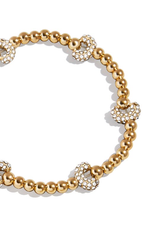 Baublebar Pisa Pavé Heart Station Beaded Bracelet