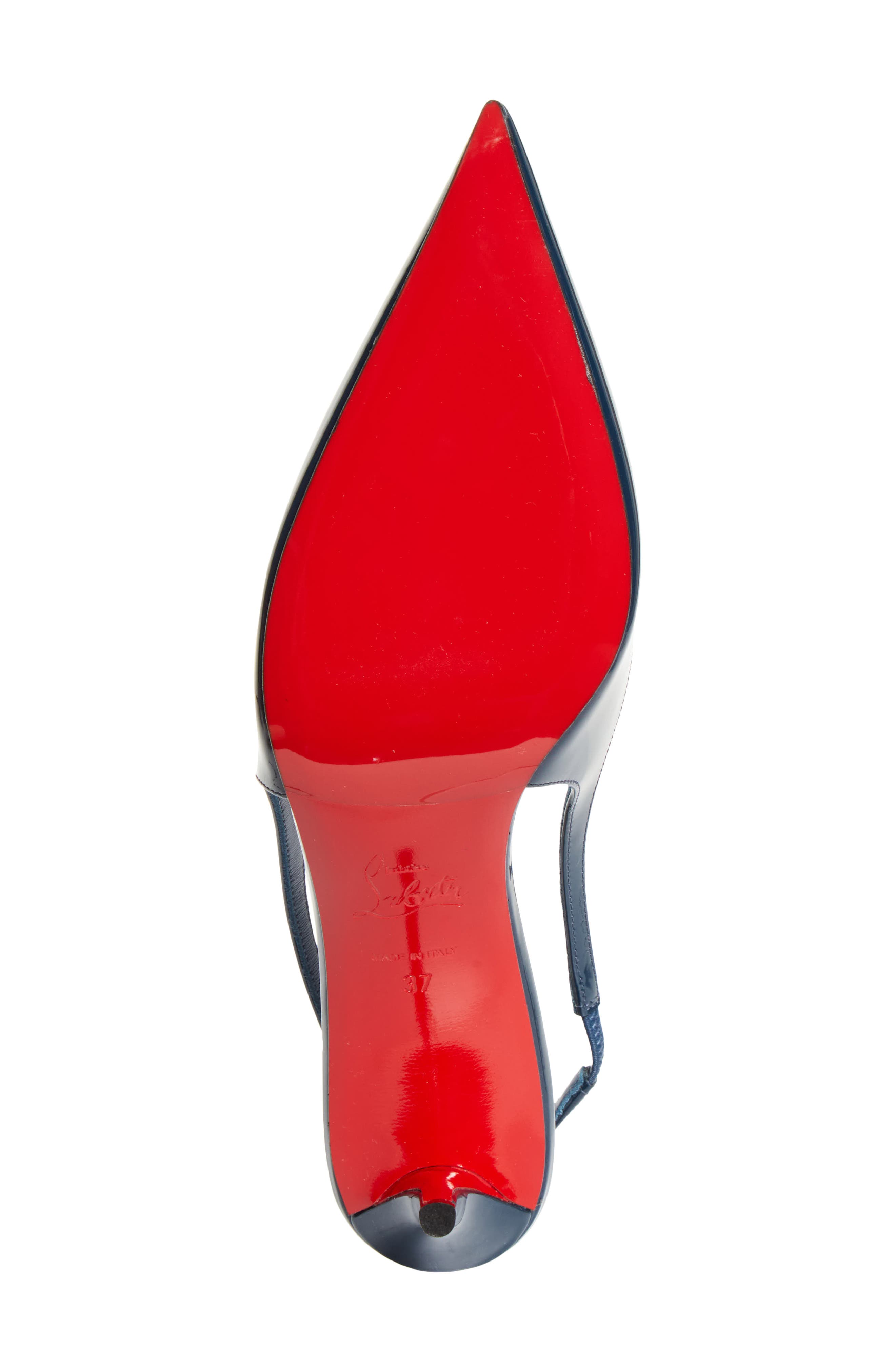 Christian Louboutin Miss Z Pointed Toe Slingback Pump, Alternate, color, Last Night
