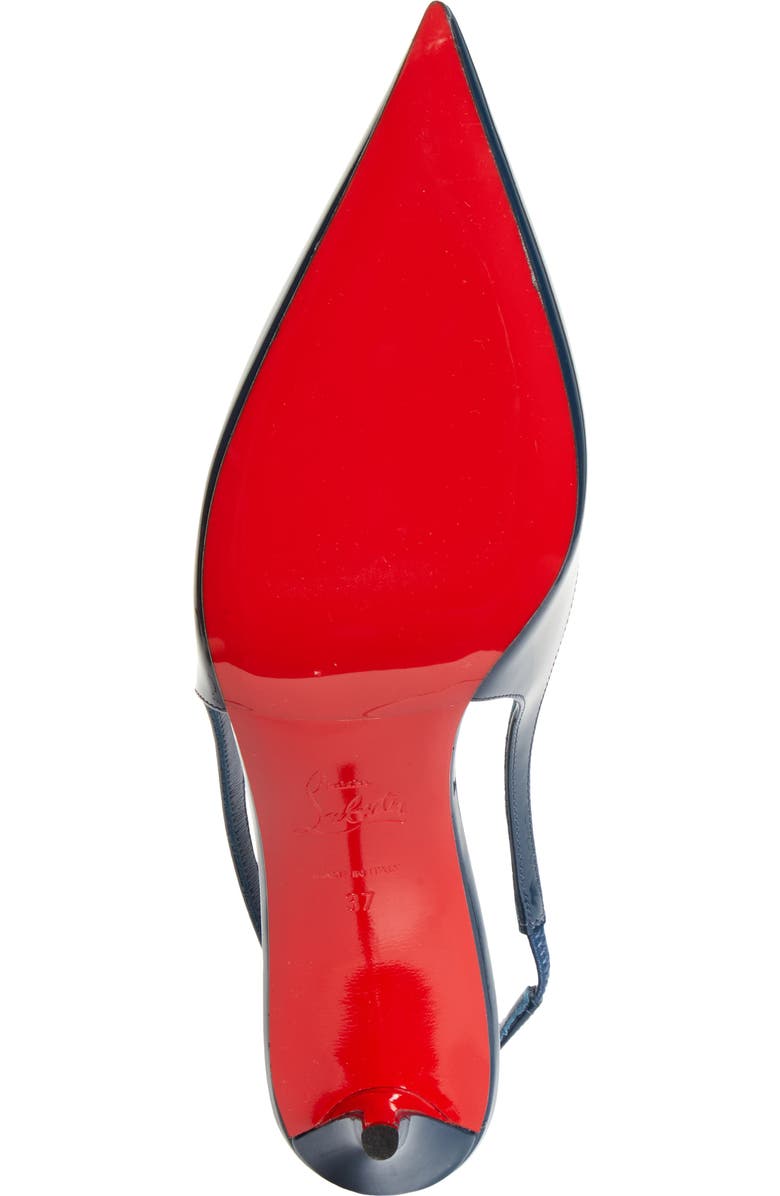 Christian Louboutin Miss Z Pointed Toe Slingback Pump, Alternate, color, Last Night