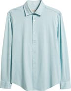 Bugatchi Jimmy OoohCotton® Stripe Button-Up Shirt