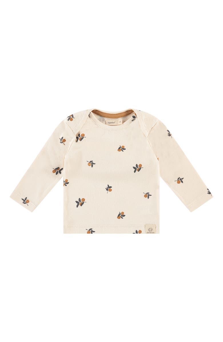 BABYFACE Olive Print Long Sleeve Organic Cotton Blend T-Shirt, Main, color, 