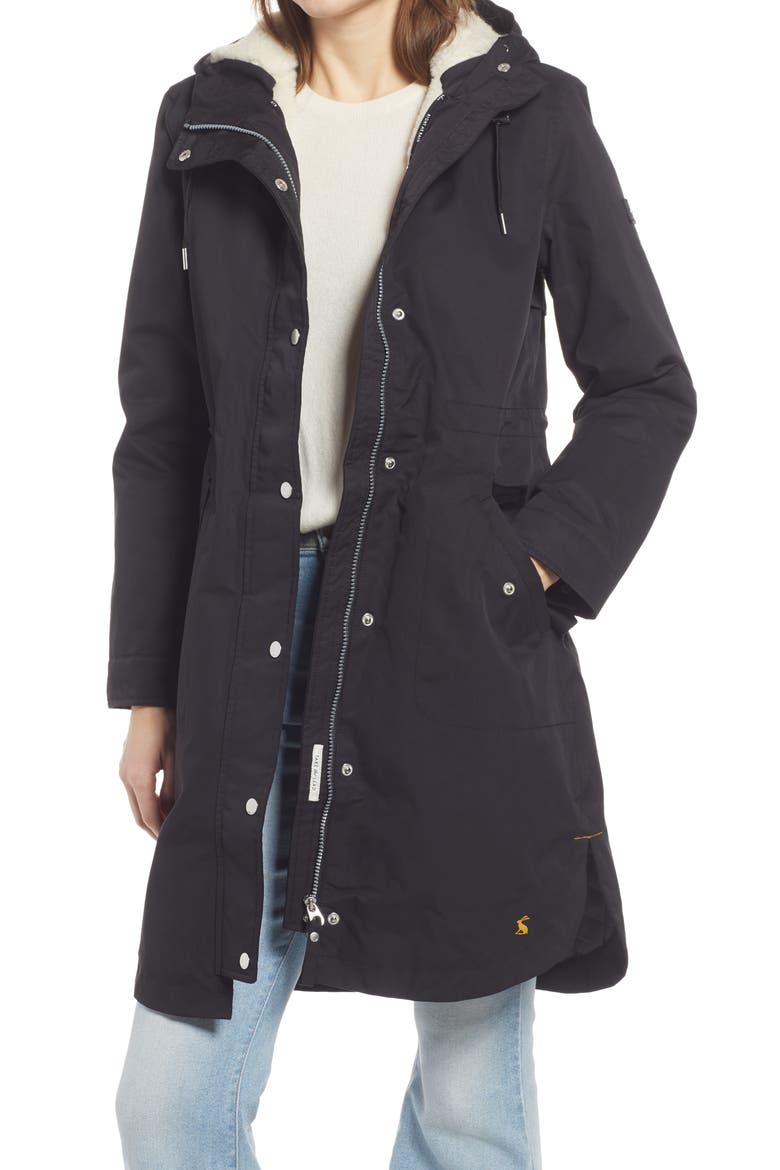 Loxley Waterproof Hooded Raincoat, Main, color, BLACK