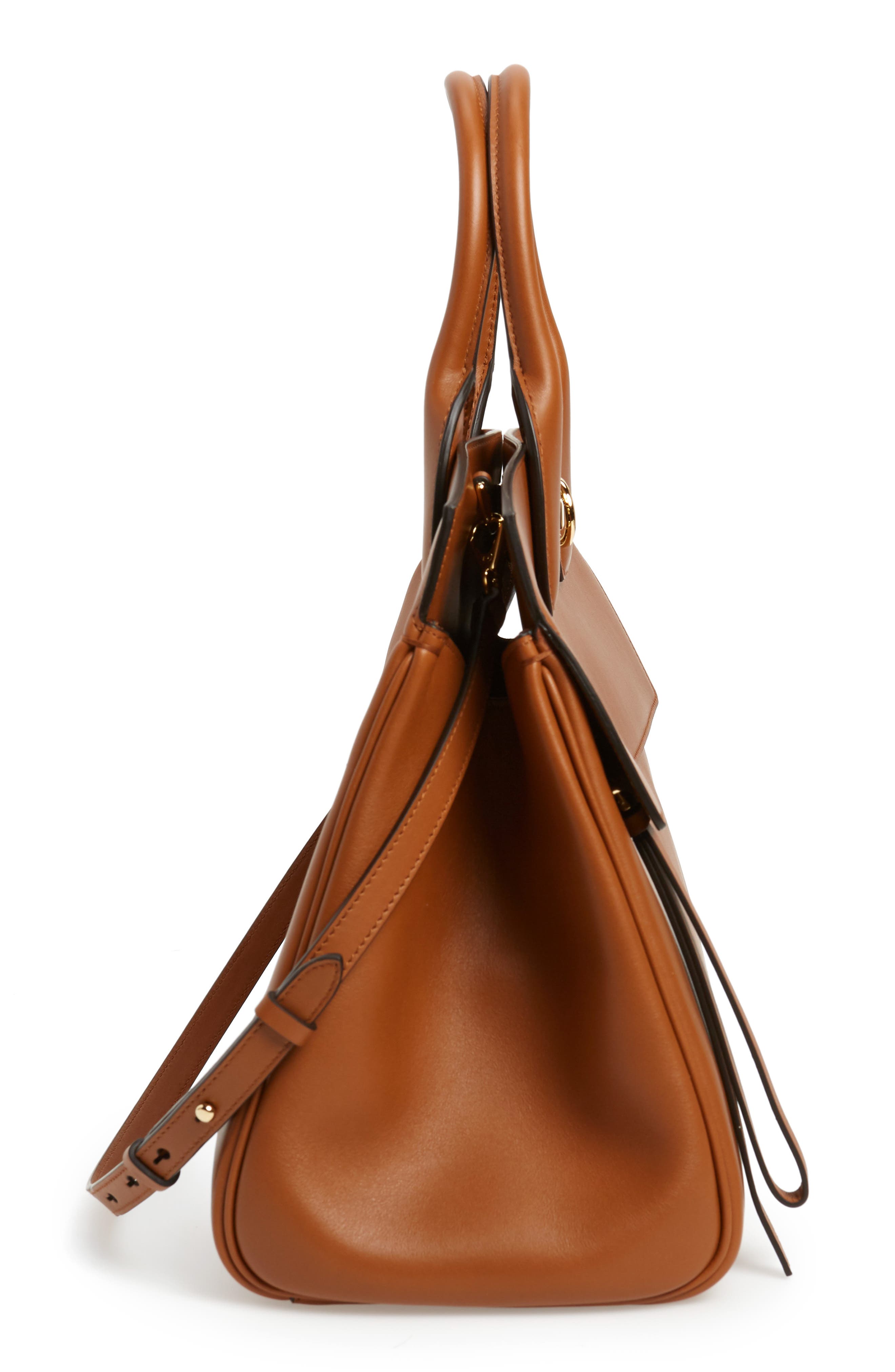 FERRAGAMO Salvatore Ferragamo Medium The Studio Calfskin Leather Top Handle Bag, Alternate, color, 