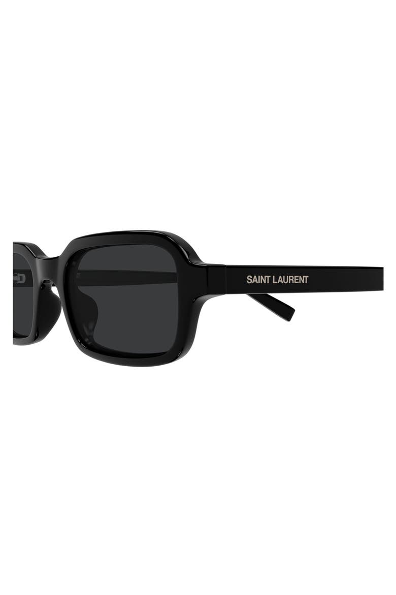 SL 908 Rectangle Sunglasses, Alternate, color, BLACK