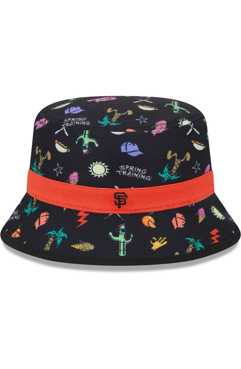 New Era Toddler New Era Black San Francisco Giants Spring Training Icon Bucket Hat, Main, color,