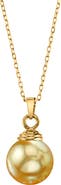 The Pearl Source Golden South Sea Hope Pendant