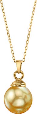 The Pearl Source Golden South Sea Hope Pendant