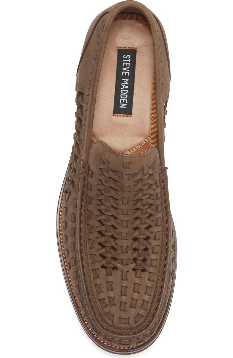 Steve Madden Gaetano Woven Loafer, Alternate, color, Moss