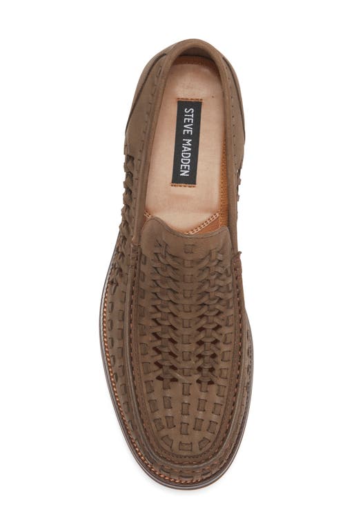 Steve Madden Gaetano Woven Loafer In Green