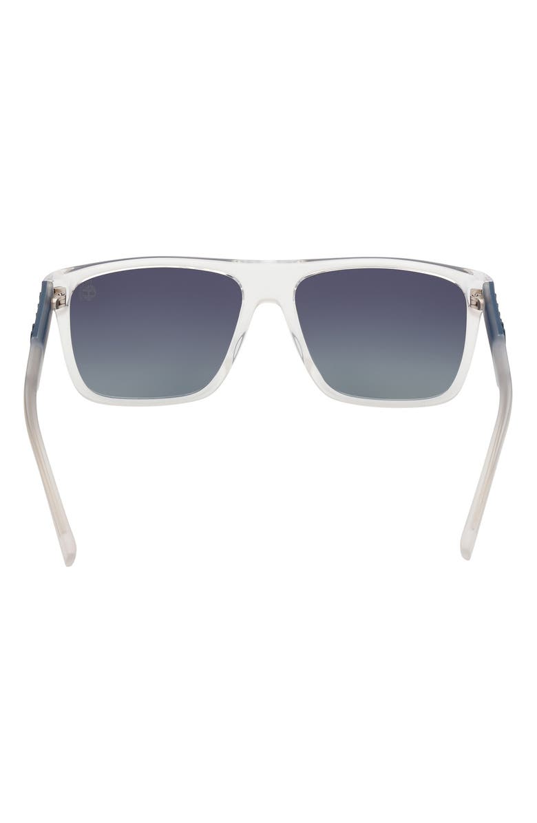 Timberland 59mm Polarized Square Sunglasses, Alternate, color,