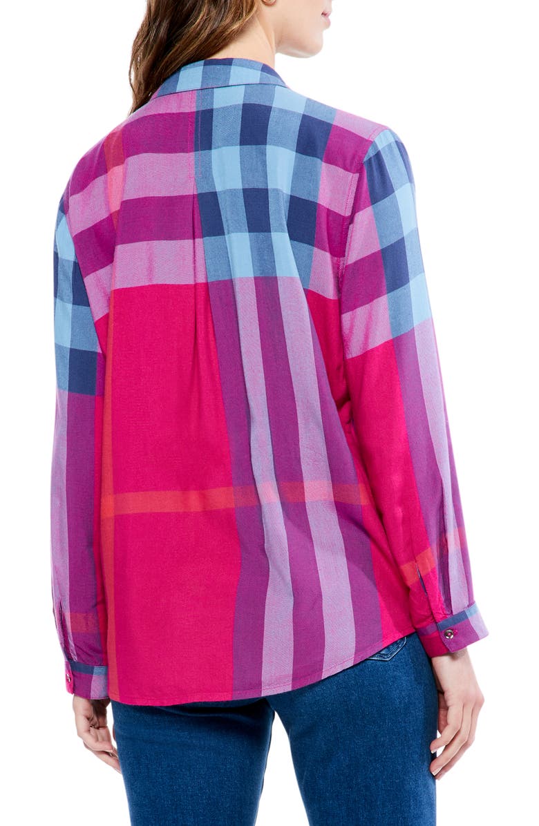NIC+ZOE Punchy Plaid Button-Up Shirt, Alternate, color,
