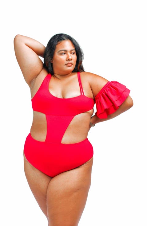 Rafa One Piece Swimsuit With Ruffle Sleeve