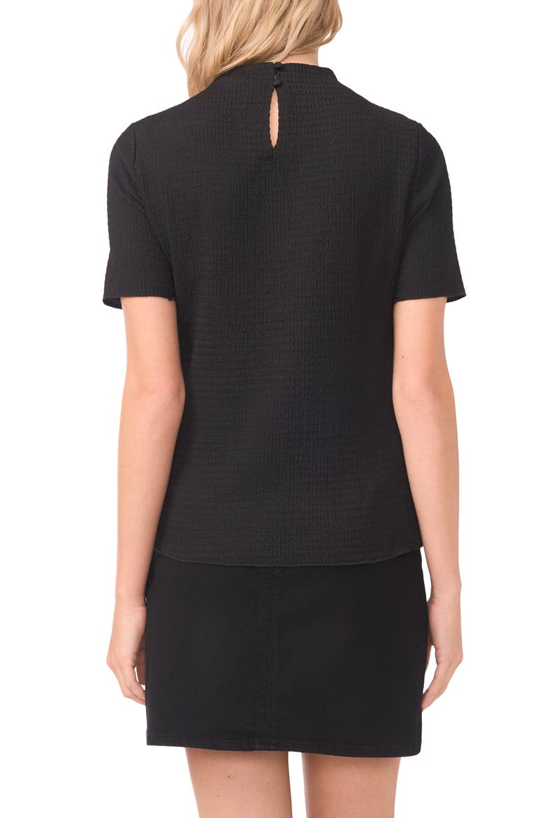 Textured Mock Neck Top, Alternate, color, RICH BLACK