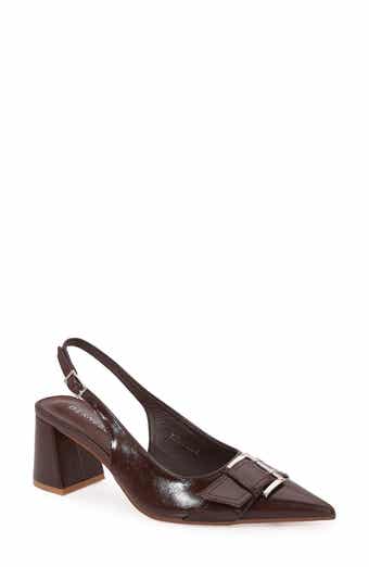 BERNESS Block Heel Slingback Pump