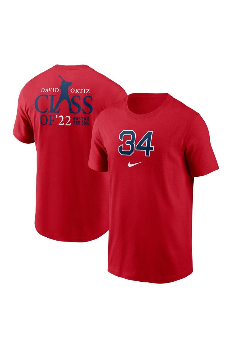 Men's Nike David Ortiz Red Boston Red Sox 2022 Hall of Fame Essential T-Shirt, Main, color, Red