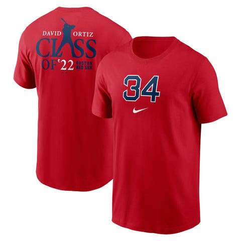 Men's Nike David Ortiz Red Boston Red Sox 2022 Hall of Fame Essential T-Shirt