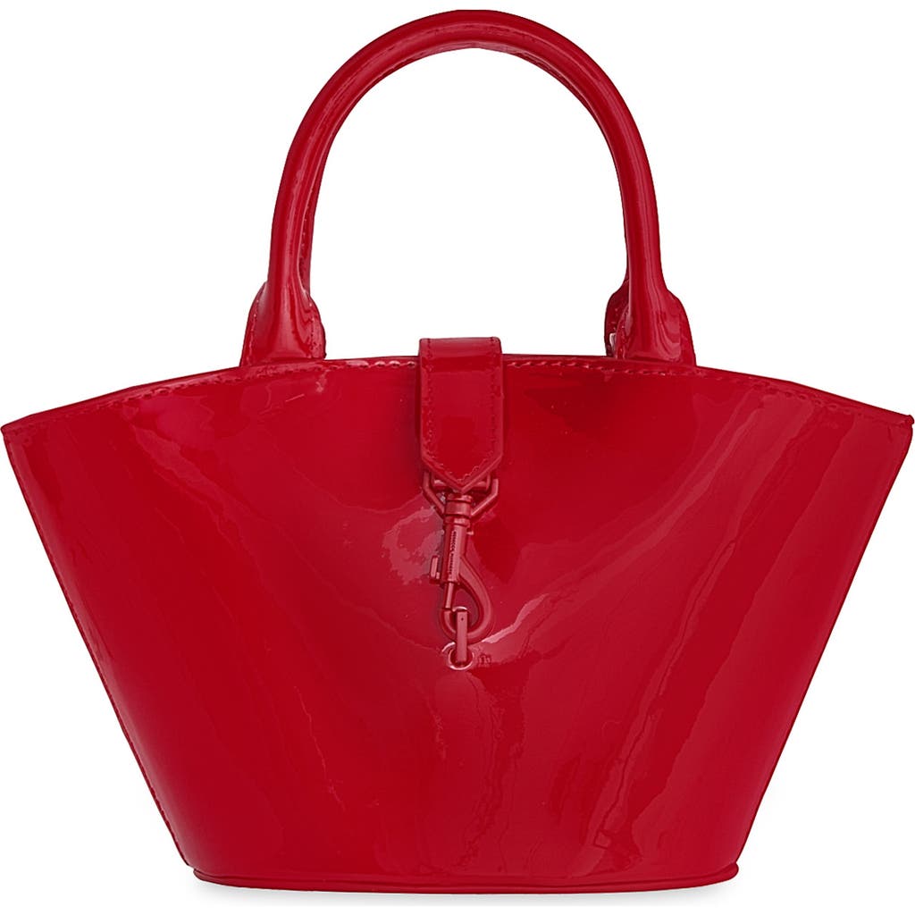 Rebecca Minkoff Micro Megan Fan Faux Leather Tote