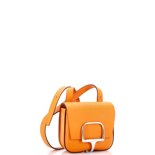 Pre-owned Hermes  Hermes Della Cavalleria Shoulder Bag Epsom Mini In Orange