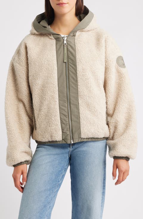 Alberini Reversible High Pile Fleece Bomber Jacket