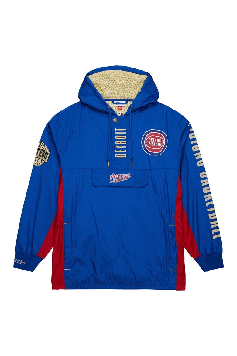 NBA Detroit Pistons 90s ナイロンジャケット Mitchell & Ness Men's Mitchell & Ness Blue Detroit Pistons Team OG