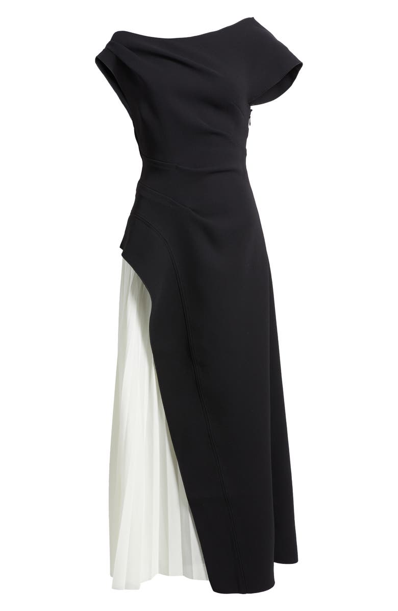 Acler Sudden One-Shoulder Contrast Gown, Alternate, color, 