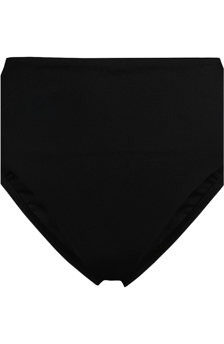 Lands' End Cheeky High Waisted Bikini Bottoms, Alternate, color, Black