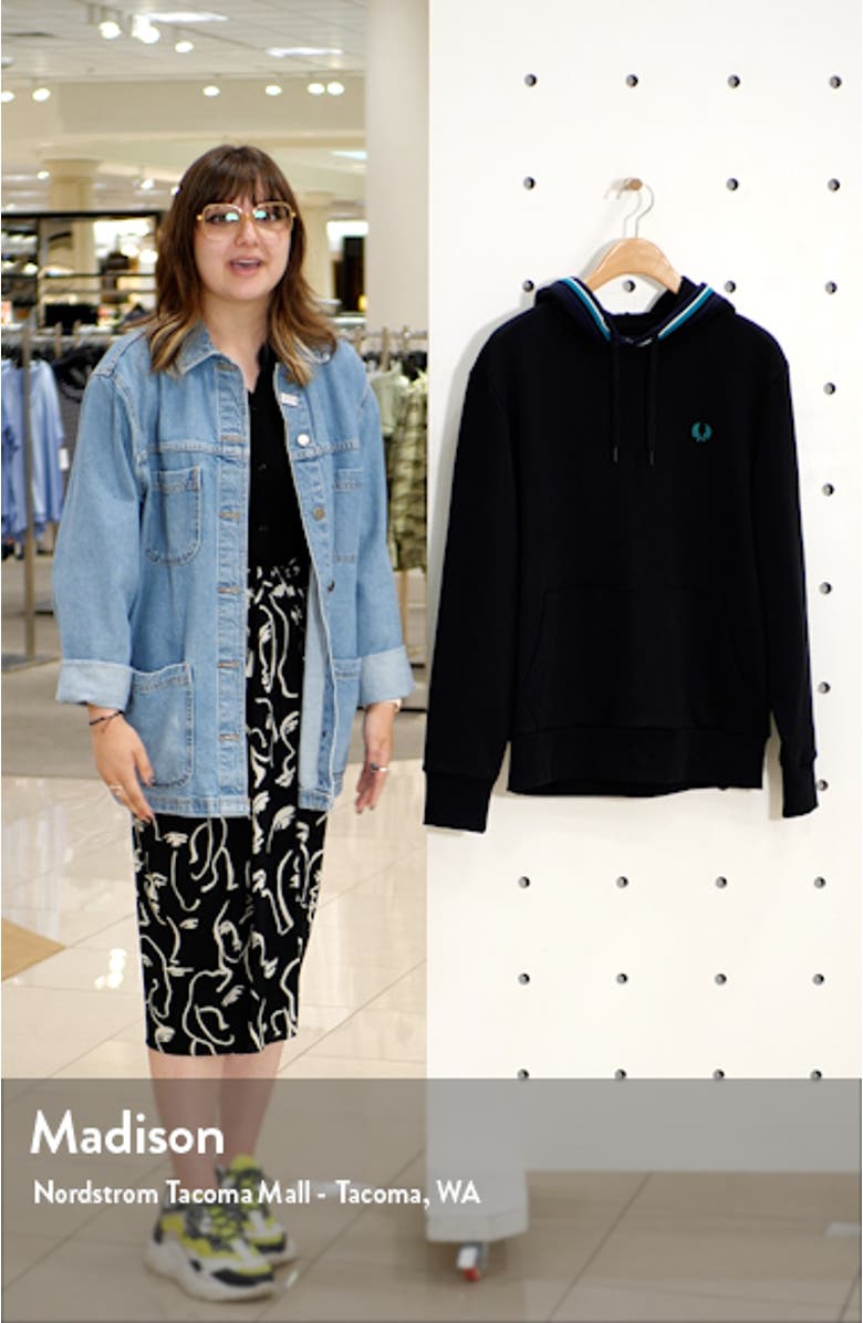 Men's Stripe Trim Hoodie, sales video thumbnail