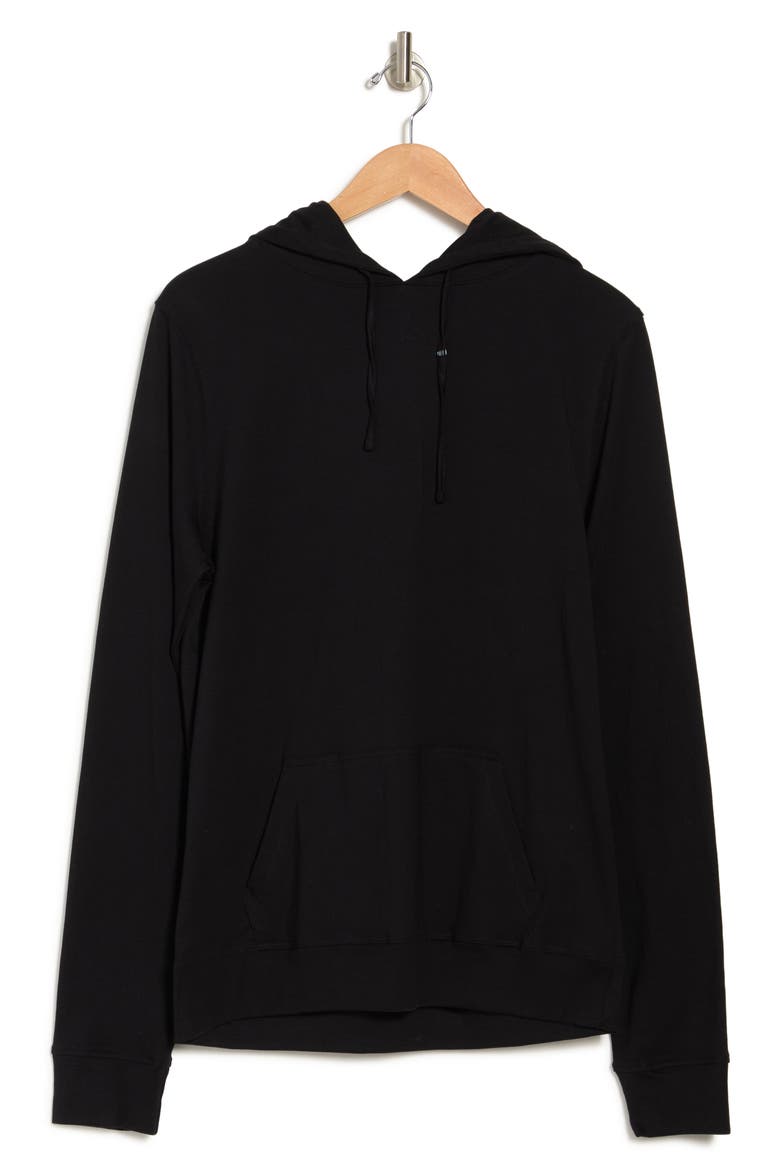 Super Soft Drawstring Hoodie, Alternate, color, BLACK