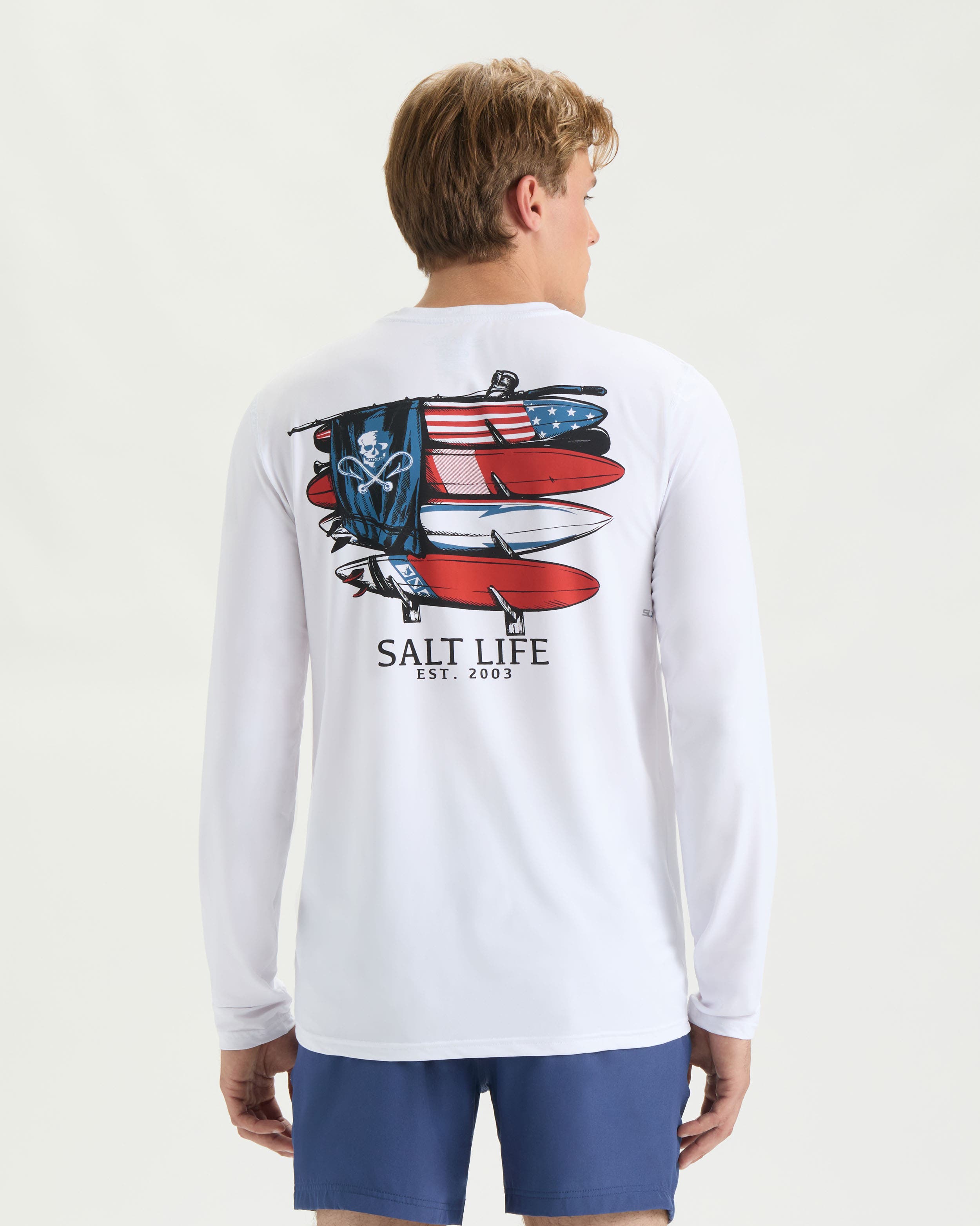 Salt Life American Quiver Long Sleeve Performance Shirt (Men) | Nordstrom
