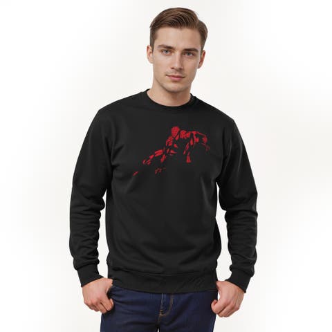 Men's Marvel Spider-Man Vintage Red Wraith Shadow Pose  Sweatshirt