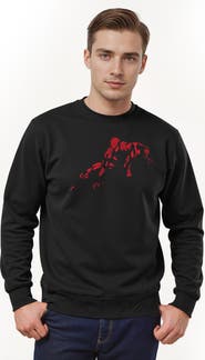 Marvel: Spider-Man Men's Marvel Spider-Man Vintage Red Wraith Shadow Pose Sweatshirt