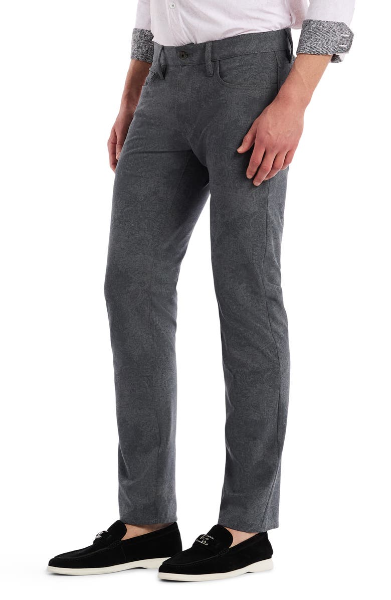 Robert Graham Alton Paisley Straight Leg Golf Pants, Alternate, color, Grey