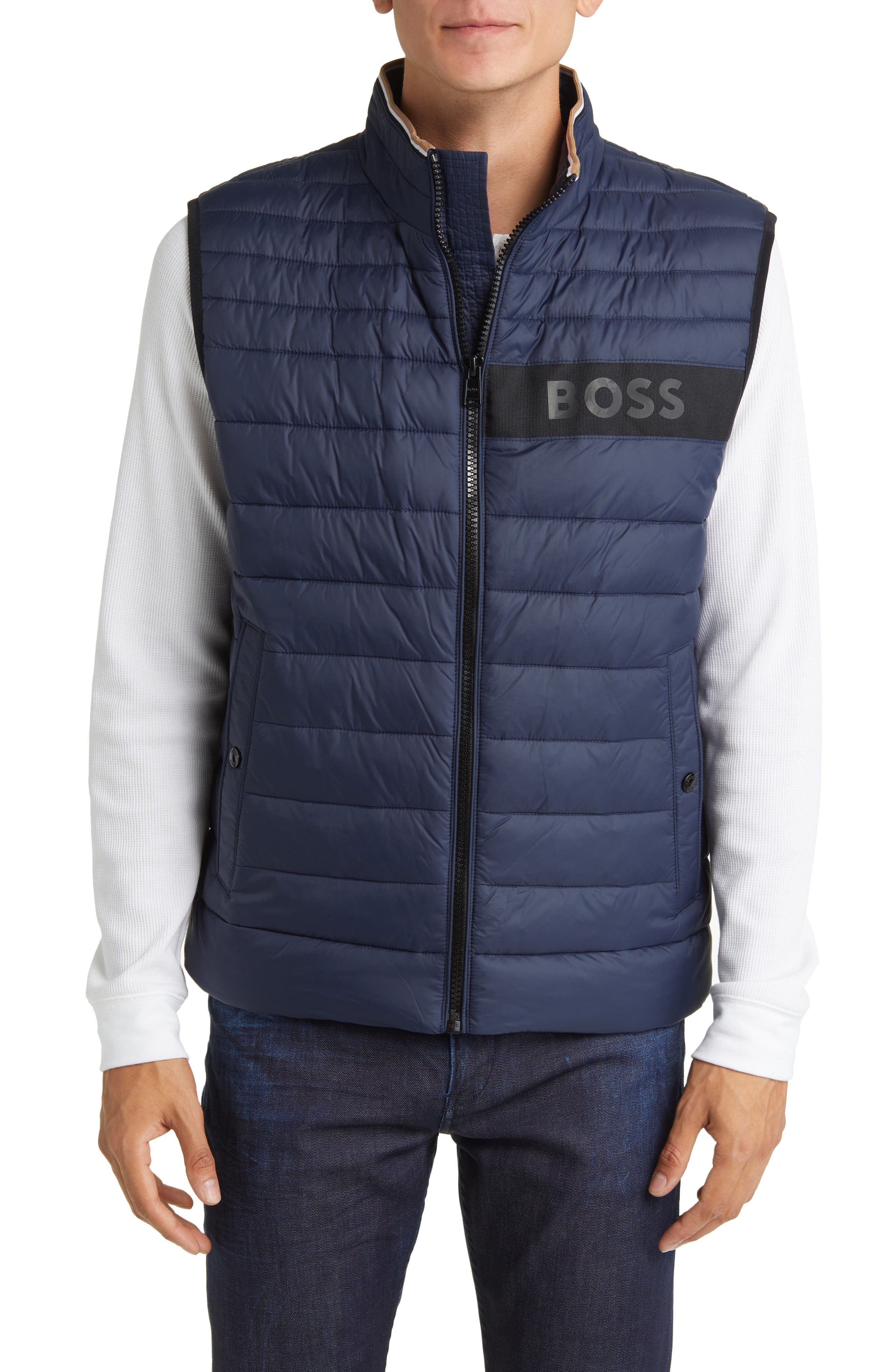 HUGO Darolan Water Repellent Quilted Vest