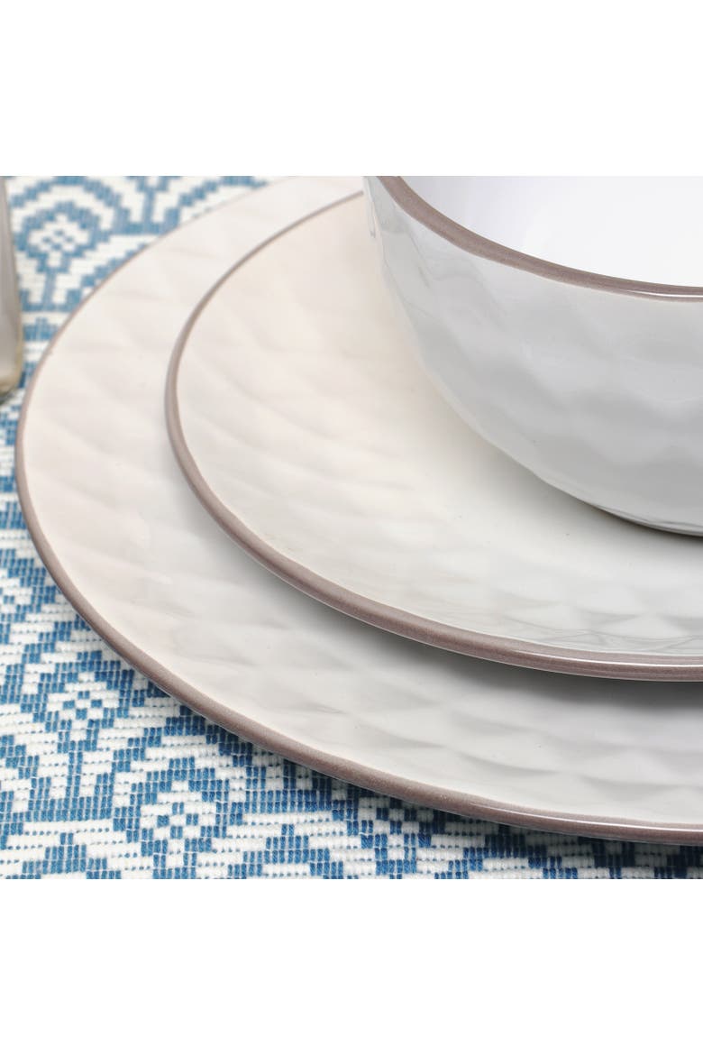 Luxurious Medici Pearl 16 Piece Dinnerware Set, Alternate, color, White