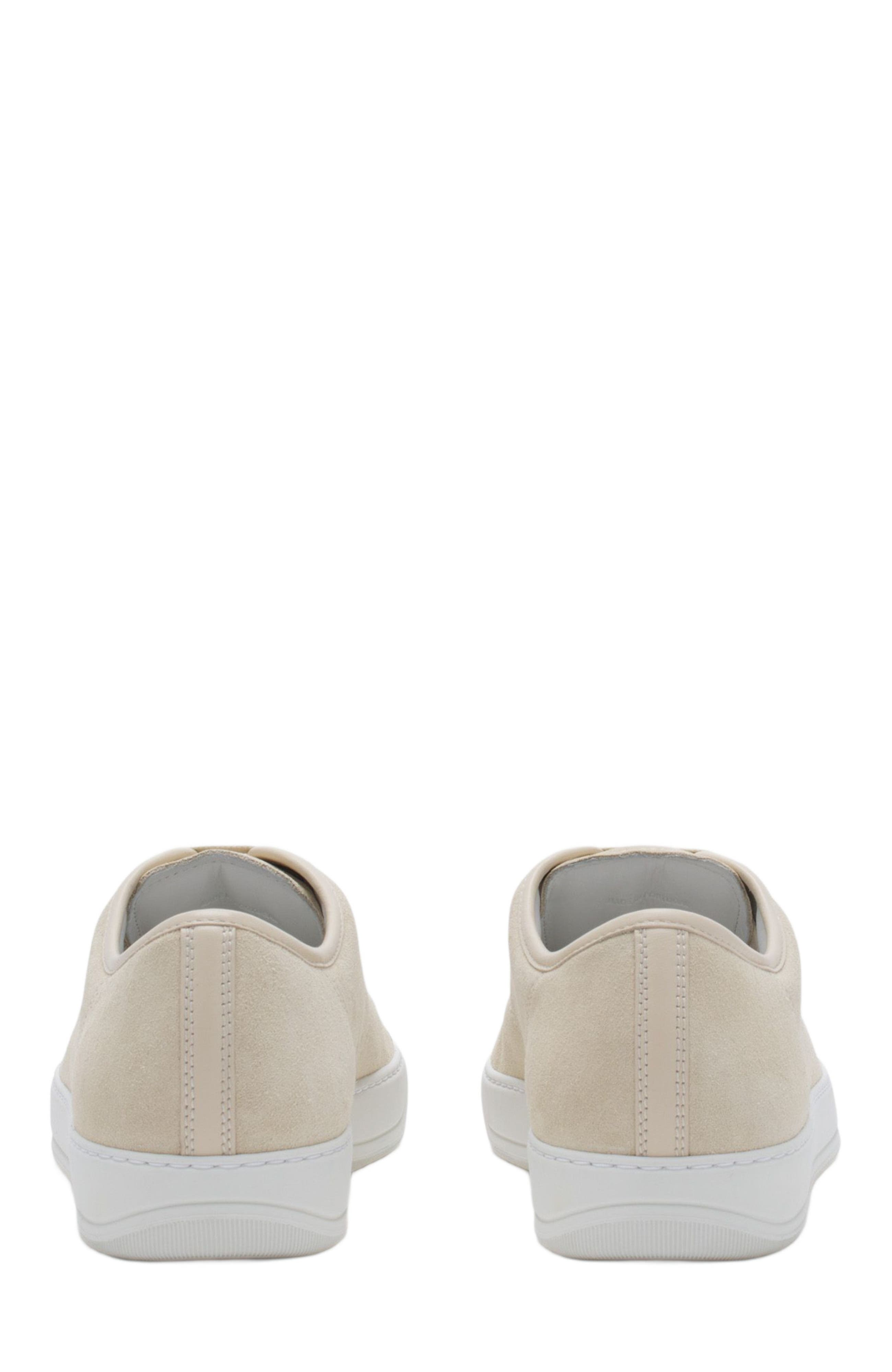Lanvin DBB1 LEATHER AND SUEDE SNEAKERS, Alternate, color, Vanille