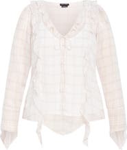 City Chic Sweet Nothings Ruffle Top