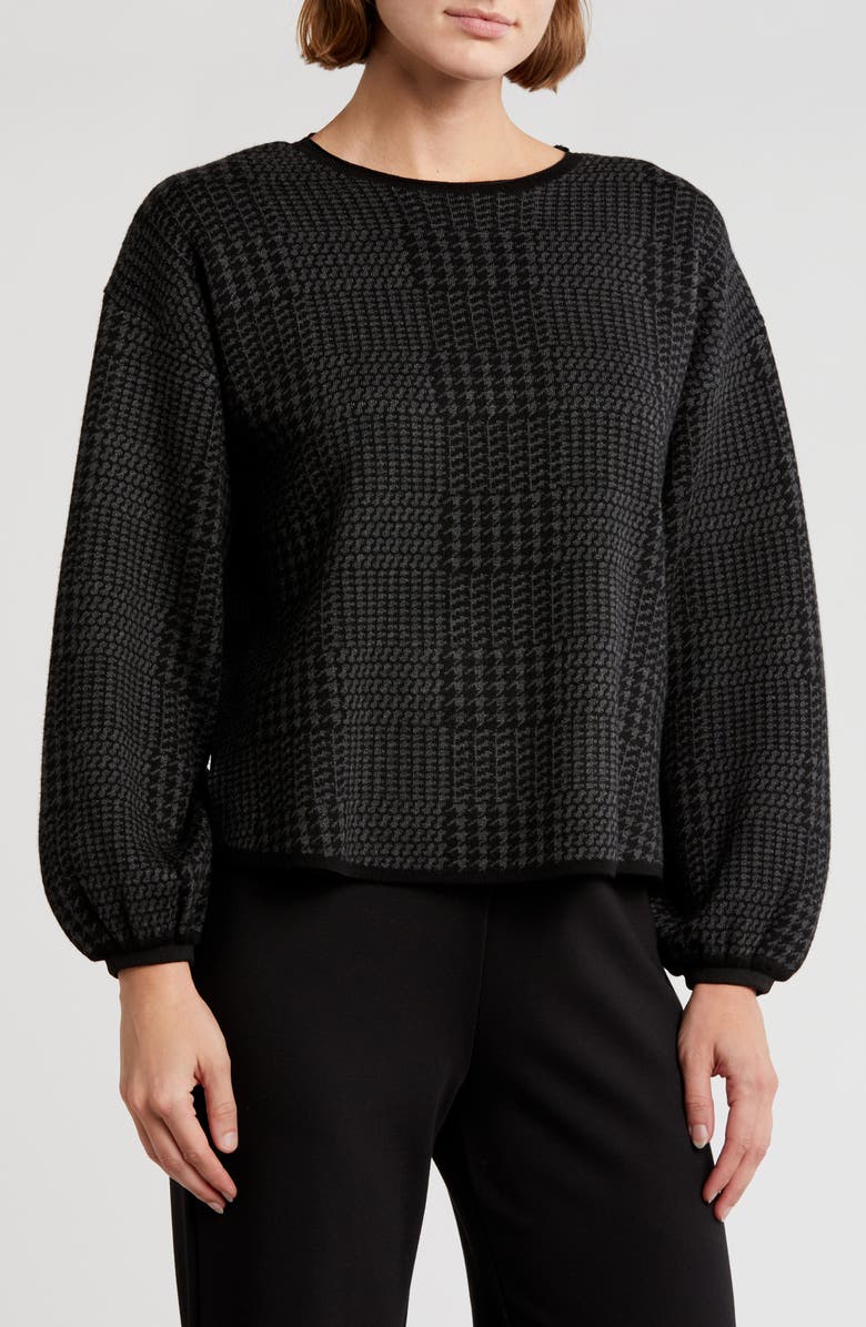 MAX STUDIO Chevron Crewneck Sweater, Main, color, 