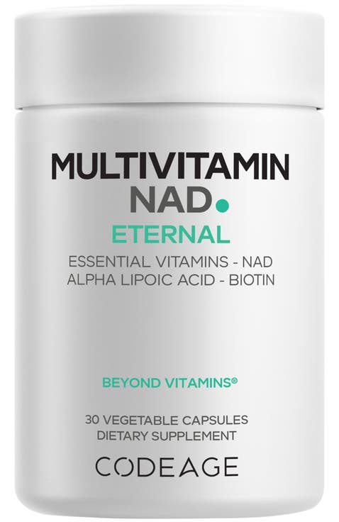 Multivitamin NAD+, D3, K2, Methylated B12, P5P, ALA, Folate Supplement