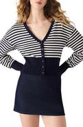 Steve Madden Lauryn Stripe Crop Cardigan